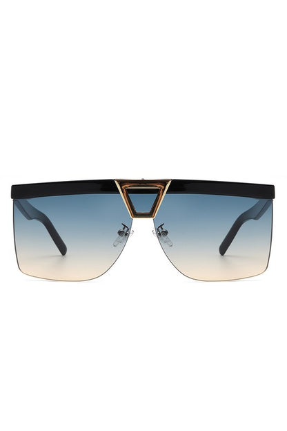 Square Half Frame Sunglasses