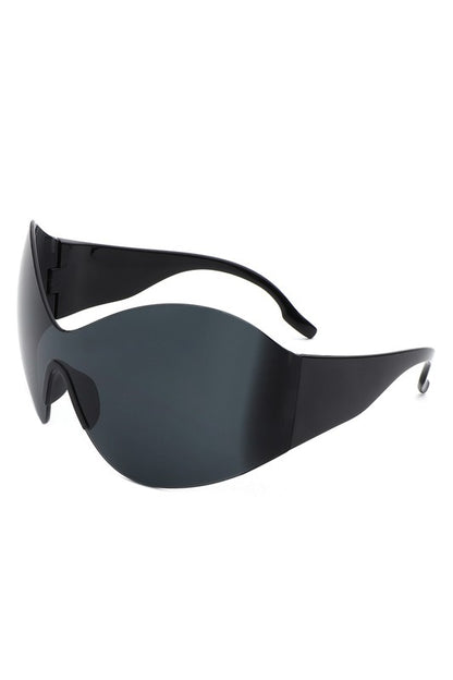 ORIEL | Rimless Wraparound Sunglasses