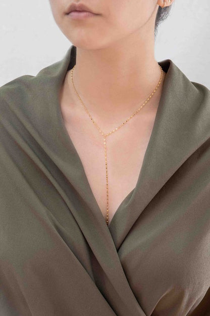 TINA | Chain Lariat Necklace
