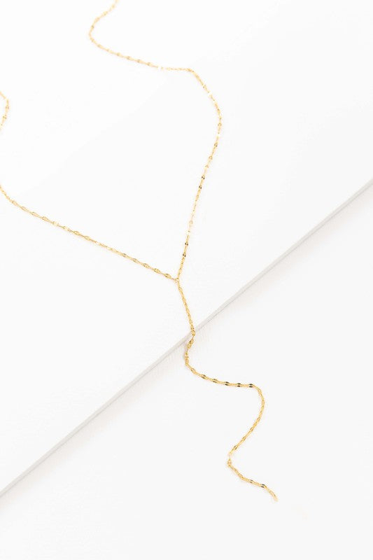 TINA | Chain Lariat Necklace