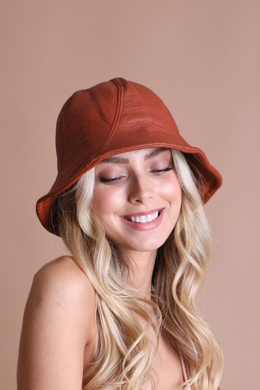 KARIN | Vegan Leather Bucket Hat