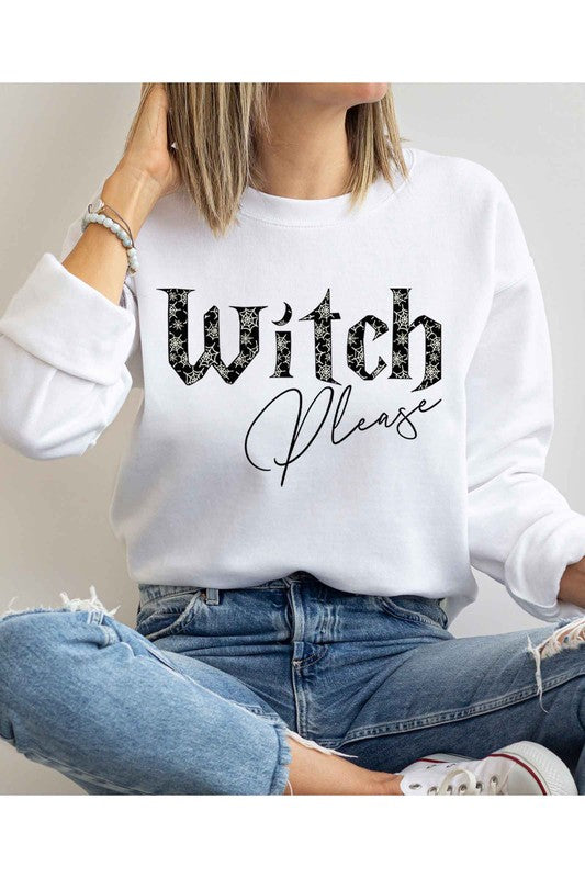 WITCH PLEASE |  Graphic Sweatshirt   Curvy