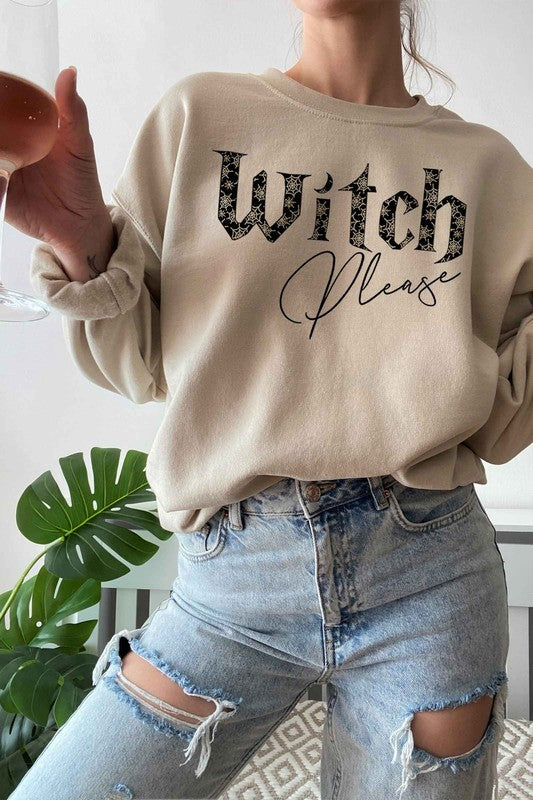 WITCH PLEASE |  Graphic Sweatshirt   Curvy