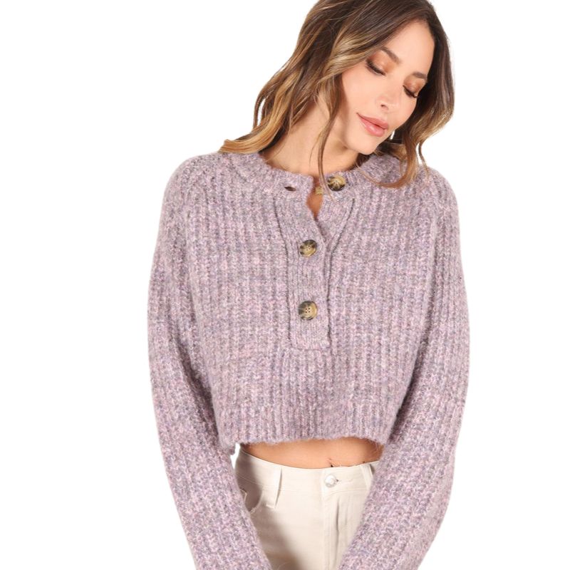 KANIKA | Melange Sweater Top