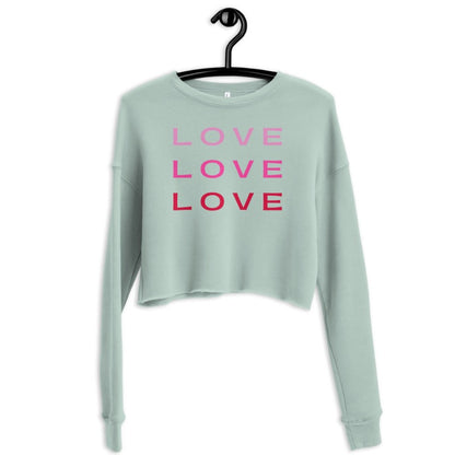 LOVE LOVE LOVE | Crop Sweatshirt